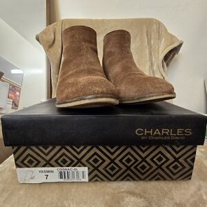 Charles by Charles David SUEDE Bootie (Size 7)